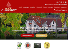 Tablet Screenshot of hotel-castell-leinsweiler.de